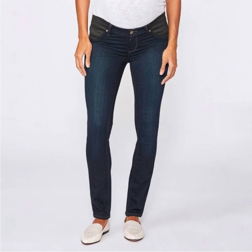 Paige Maternity Skyline Skinny Verdugo Ankle Jeans Sz 25 Stretch Pregnancy Denim